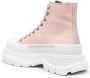 Alexander McQueen Tread Slick lace-up ankle boots Pink - Thumbnail 3