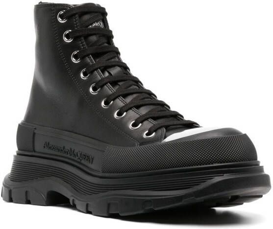 Alexander McQueen Tread Slick lace-up boots Black
