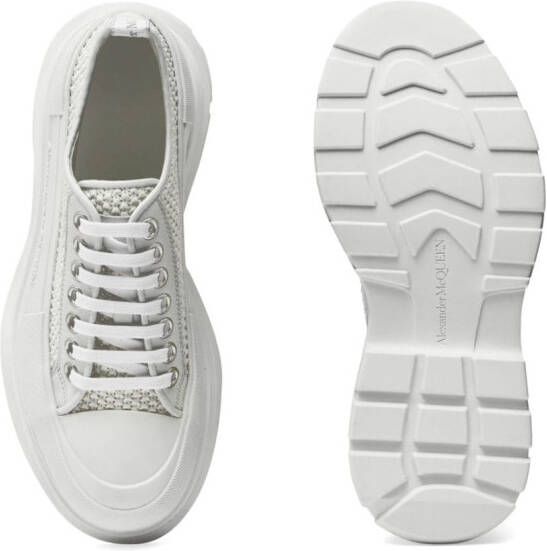 Alexander McQueen Tread Slick lace-up shoes White