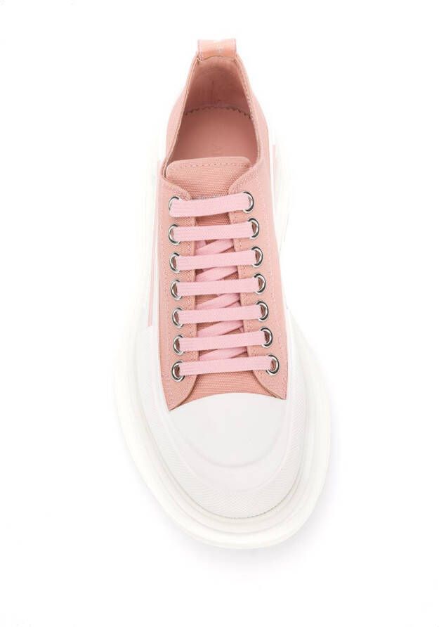 Alexander McQueen Tread Slick lace-up sneakers Pink