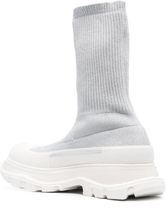 Alexander McQueen Tread Slick sock-style boots Grey