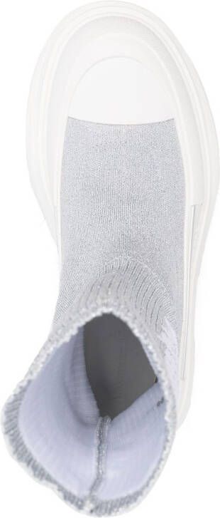 Alexander McQueen Tread Slick sock-style boots Grey
