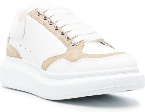 Alexander McQueen two-tone lace-up sneakers White