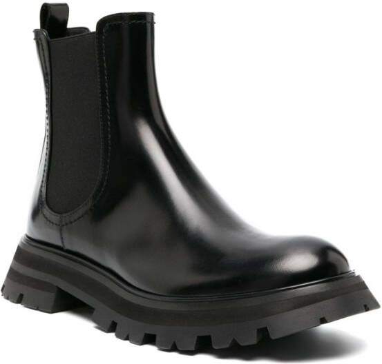 Alexander McQueen Wander Chelsea leather boots Black