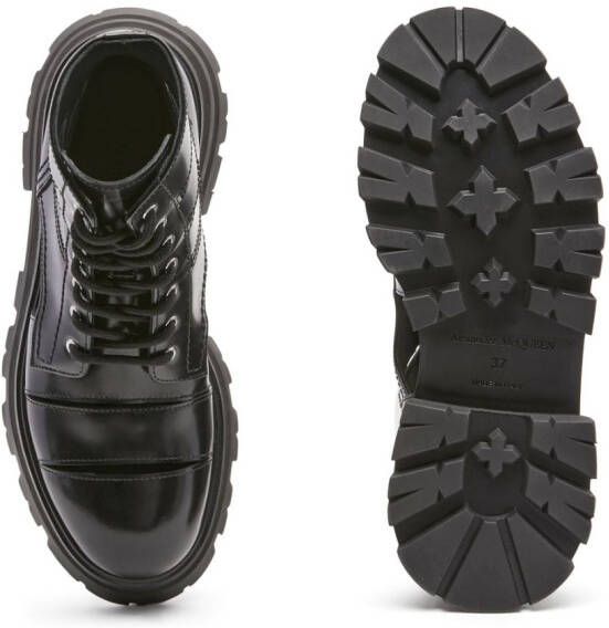 Alexander McQueen Wander cut-out combat boots Black