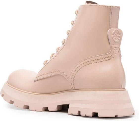 Alexander McQueen Wander lace-up boots Pink