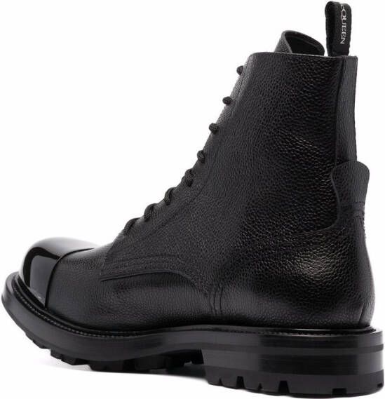 Alexander McQueen Wander lace-up leather boots Black