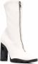 Alexander McQueen zip-up heeled leather boots White - Thumbnail 2