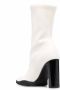 Alexander McQueen zip-up heeled leather boots White - Thumbnail 3