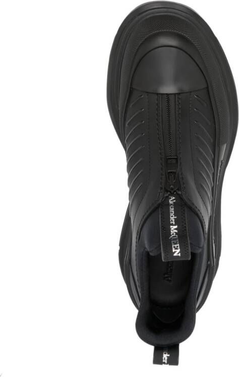 Alexander McQueen zip-up leathers sneakers Black