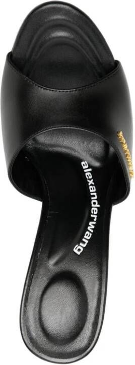 Alexander Wang 110mm open-toe leather mules Black