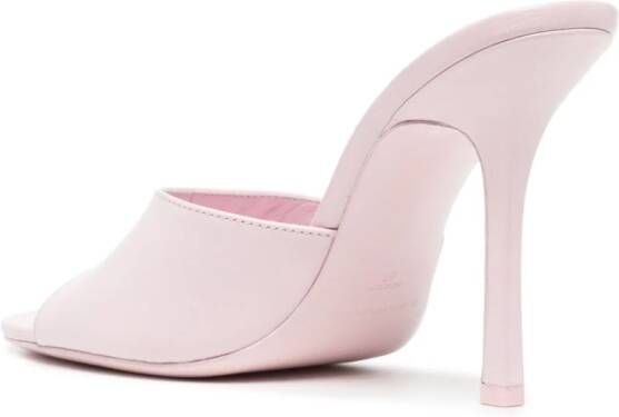 Alexander Wang 110mm open-toe leather mules Pink