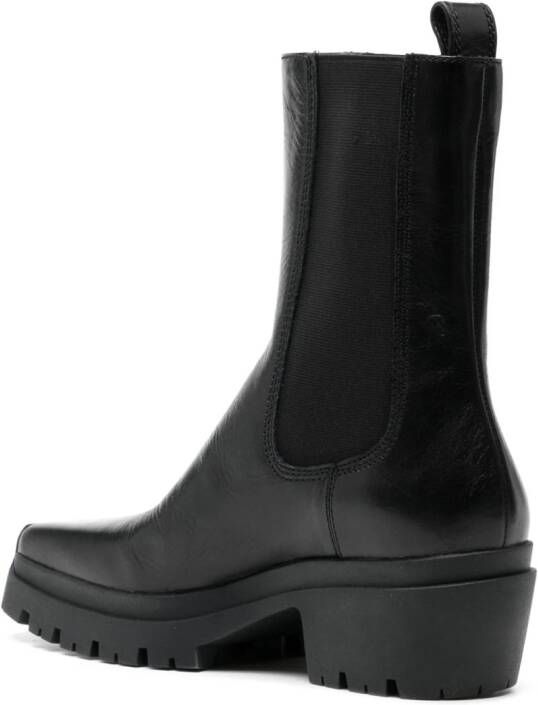 Alexander Wang 55mm square-toe leather boots Black