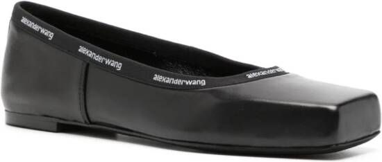 Alexander Wang Billie leather ballerina shoes Black