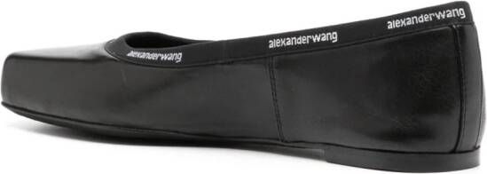 Alexander Wang Billie leather ballerina shoes Black