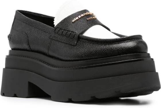 Alexander Wang Carter platform leather loafers Black