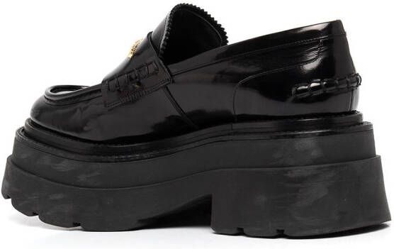 Alexander Wang chunky sole leather loafers Black