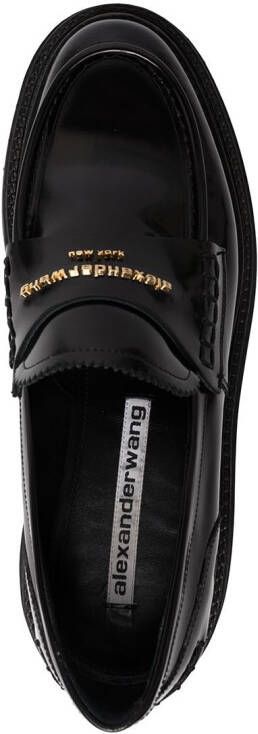 Alexander Wang chunky sole leather loafers Black
