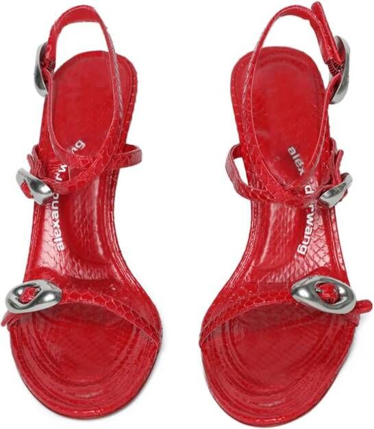 Alexander Wang Dome 105mm leather sandals Red