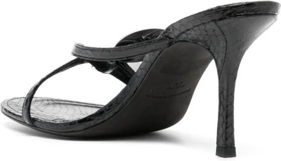 Alexander Wang Dome 85mm slip-on sandals Black