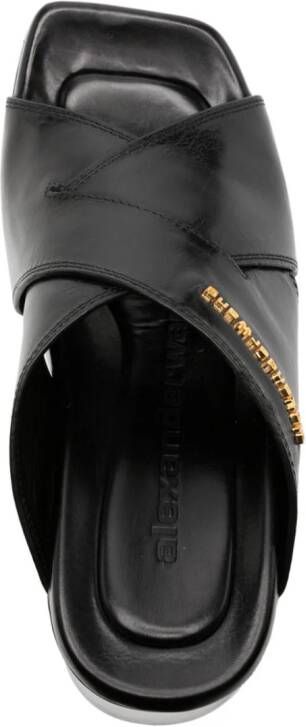 Alexander Wang Float 105mm platform leather sandals Black