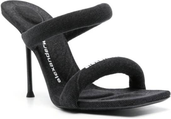 Alexander Wang Julie 105mm denim sandals Grey
