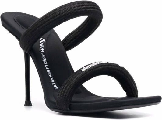 Alexander Wang Julie logo-print sandals Black