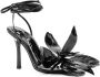 Alexander Wang Leonie 105mm floral-appliqué sandals Black - Thumbnail 2