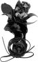 Alexander Wang Leonie 105mm floral-appliqué sandals Black - Thumbnail 4