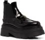 Alexander Wang logo-plaque chunky sole boots Black - Thumbnail 2