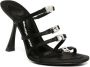 Alexander Wang Nala 105mm logo-plaque sandals Black - Thumbnail 2