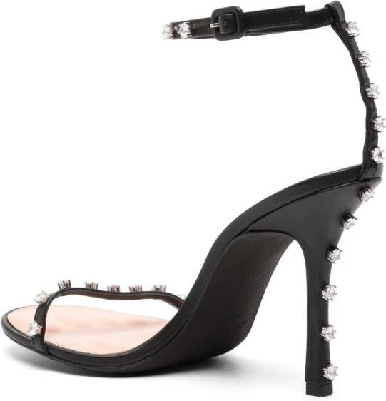 Alexander Wang Nicki 105mm leather sandals Black