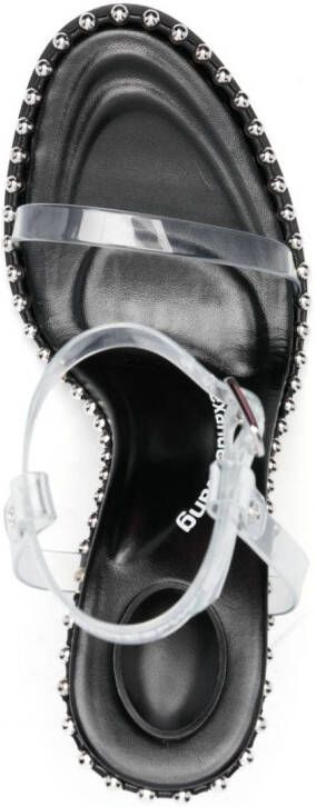 Alexander Wang Nova 105mm leather sandals Black