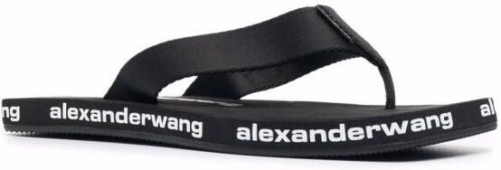 Alexander Wang outsole-logo flip flops Black