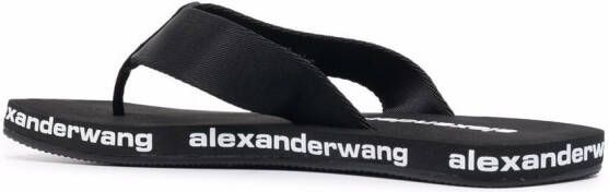 Alexander Wang outsole-logo flip flops Black