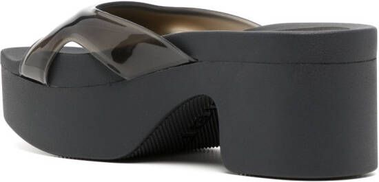 Alexander Wang platform-sole open-toe sandals Black