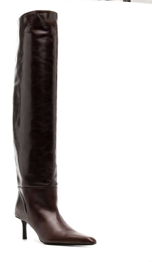 Alexander Wang pointed-toe knee-high boots Brown