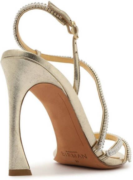 Alexandre Birman Alana Zircone high-heel sandals Gold