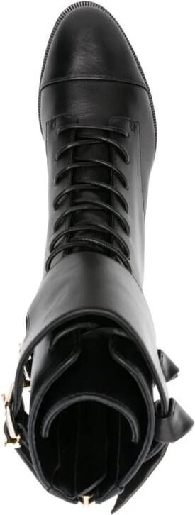 Alexandre Birman almond-toe leather boots Black
