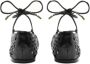 Alexandre Birman Ballerina Tresse woven leather lace-up ballerina shoes Black - Thumbnail 3
