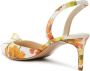 Alexandre Birman Clarita 60mm floral-print slingback sandals Yellow - Thumbnail 3
