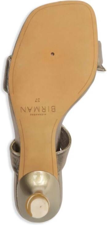 Alexandre Birman Clarita 85mm leather sandals Gold