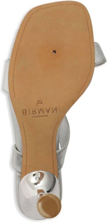 Alexandre Birman Clarita 85mm leather sandals Silver