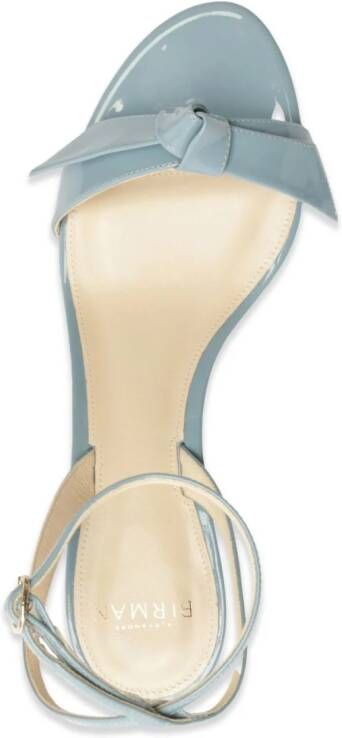 Alexandre Birman Clarita Bell 60mm patent leather sandals Blue