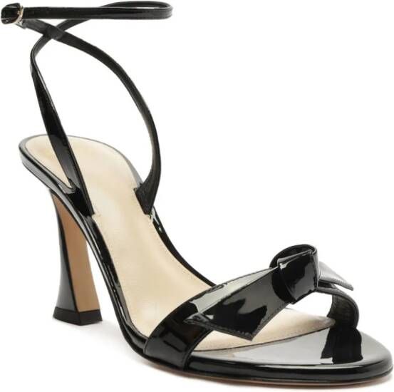 Alexandre Birman Clarita Bell 85mm patent leather sandals Black
