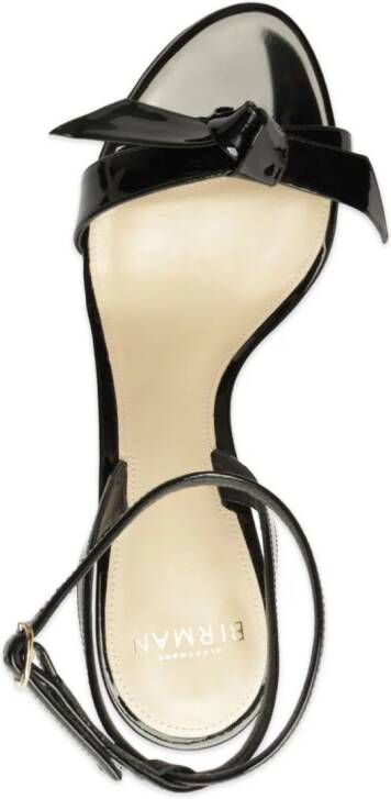 Alexandre Birman Clarita Bell 85mm patent leather sandals Black