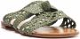 Alexandre Birman Clarita braided flat mules Green - Thumbnail 2