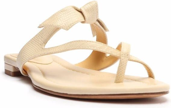 Alexandre Birman Clarita flat summer sandals Neutrals