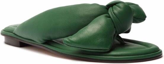 Alexandre Birman Clarita soft flat sandals Green