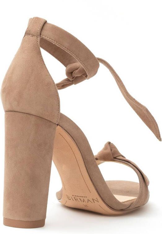 Alexandre Birman Clarita tie strap 90mm sandals Neutrals